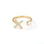 Tiny Initial Letter Ring A–Z, Adjustable - Trendy Radar
