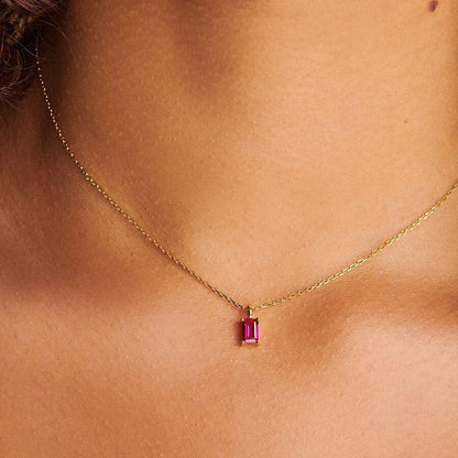 Titanium Steel Birthstone Necklaces - Trendy Radar