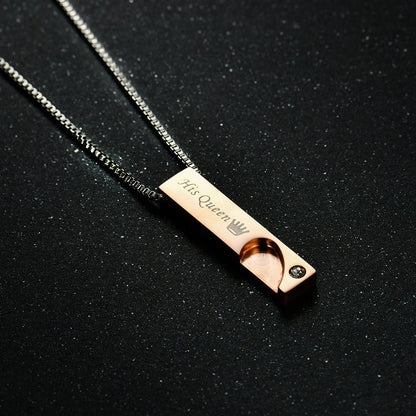 Titanium Steel Couple Necklace - Trendy Radar