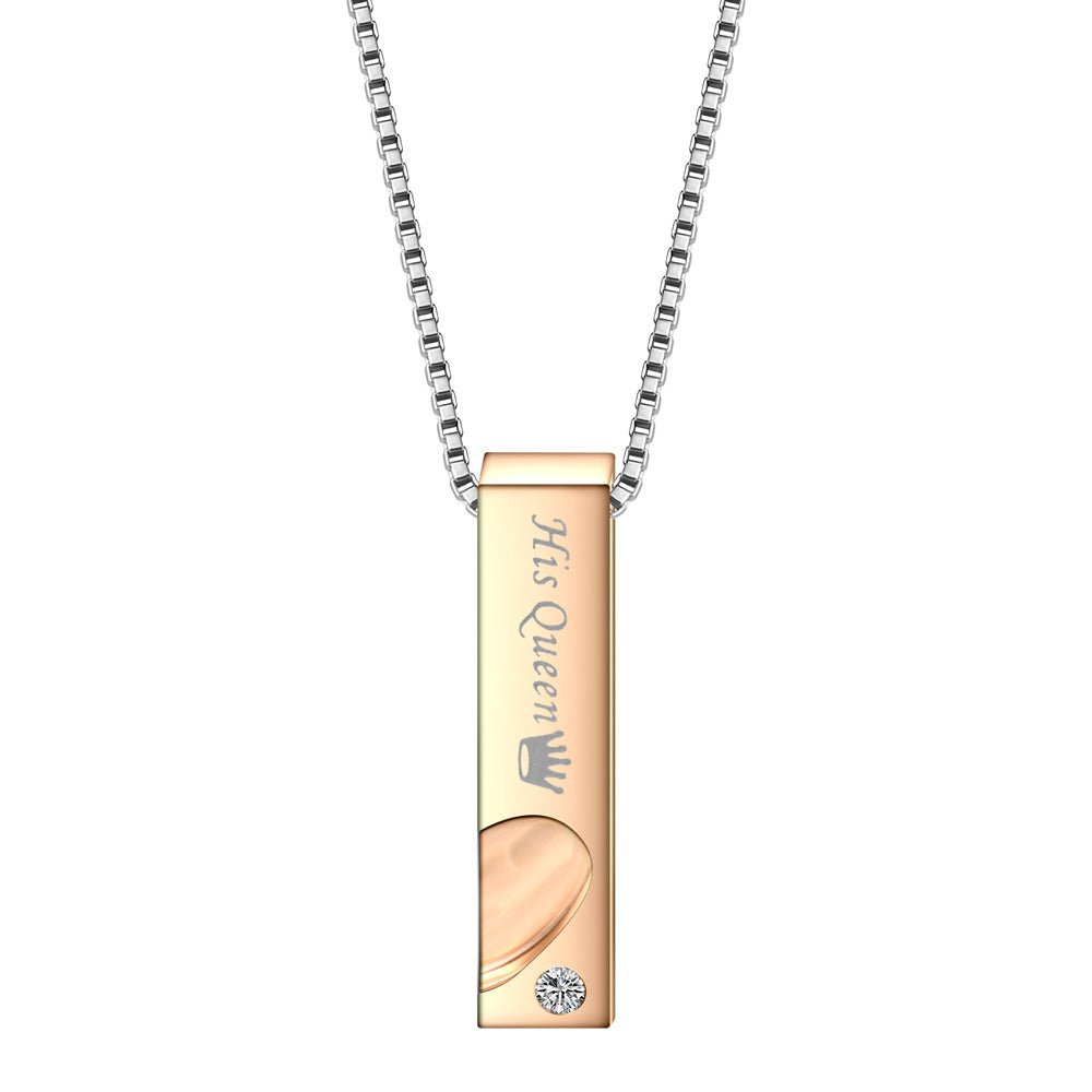 Titanium Steel Couple Necklace - Trendy Radar