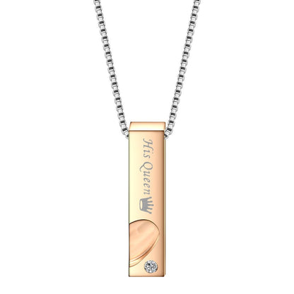 Titanium Steel Couple Necklace - Trendy Radar