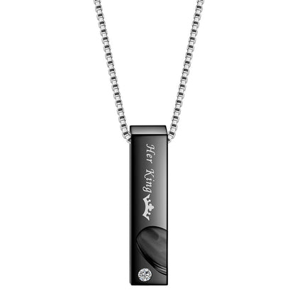 Titanium Steel Couple Necklace - Trendy Radar