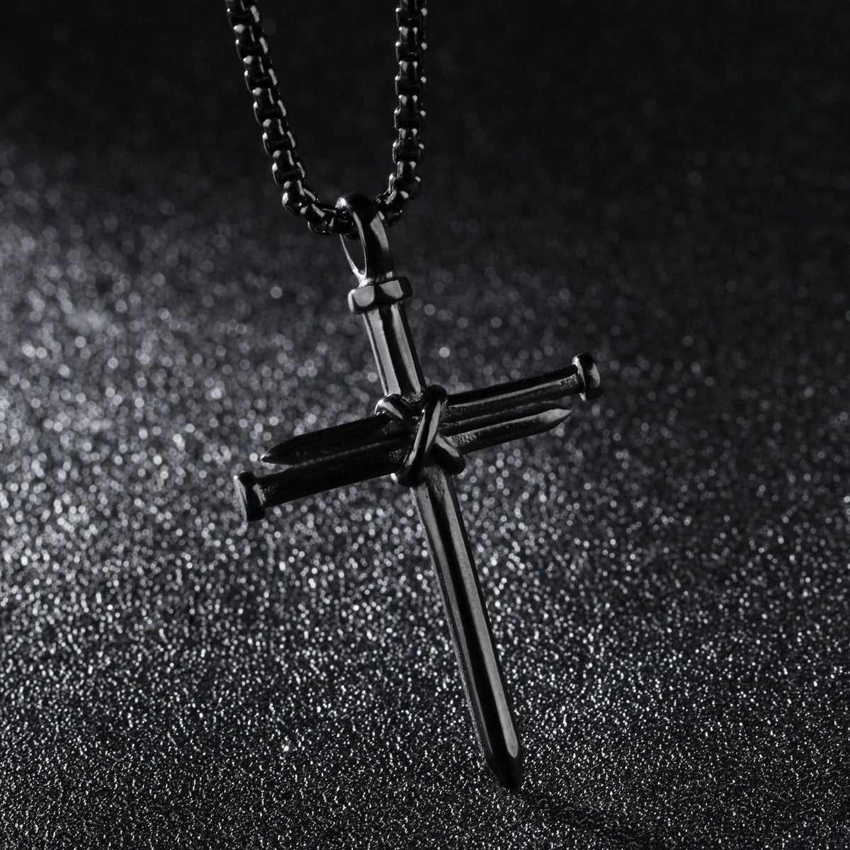Titanium Steel Nail Cross Pendant Necklace - Trendy Radar