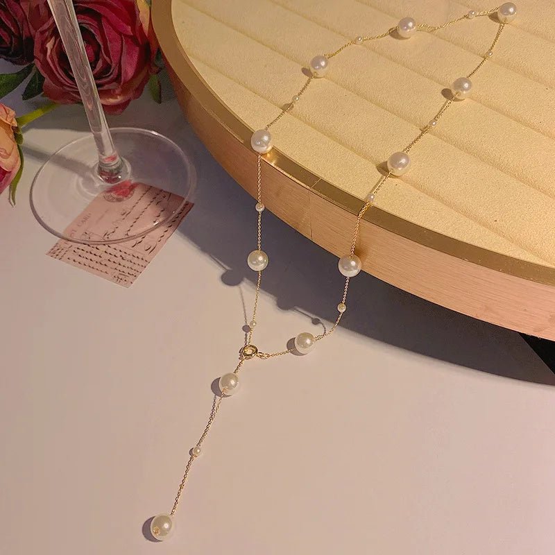 Trendy Starry Pearl Necklace & Bracelet for Women - Trendy Radar