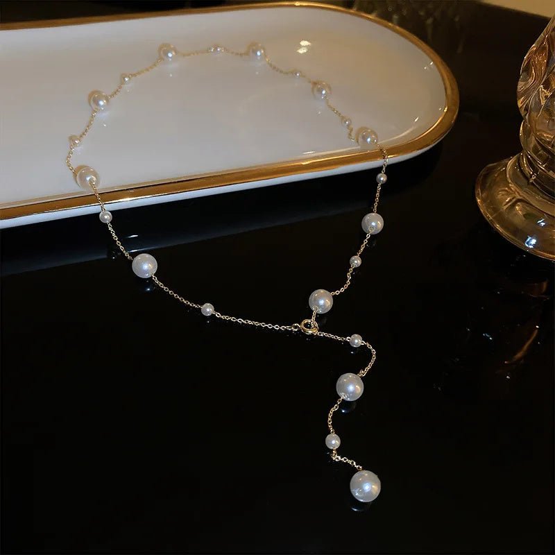 Trendy Starry Pearl Necklace & Bracelet for Women - Trendy Radar