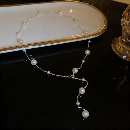 Trendy Starry Pearl Necklace & Bracelet for Women - Trendy Radar