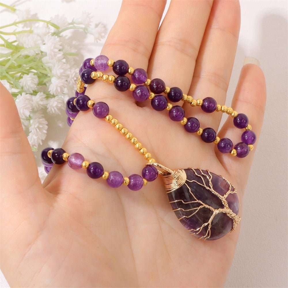 Unisex Crystal & Gemstone Pendant Necklaces - Trendy Radar
