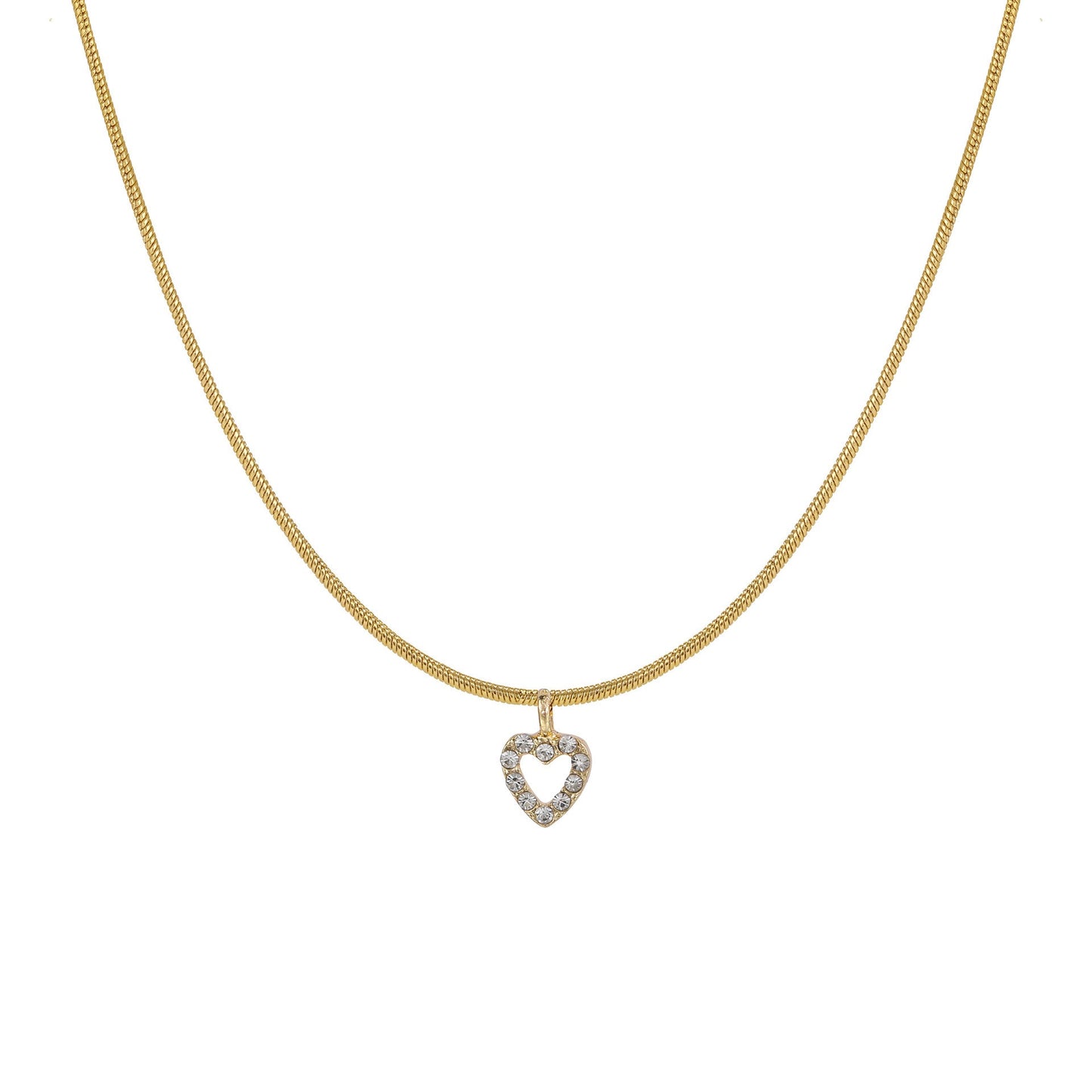 Unisex Heart Zircon Sweater Chain Necklace - Trendy Radar