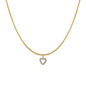 Unisex Heart Zircon Sweater Chain Necklace - Trendy Radar