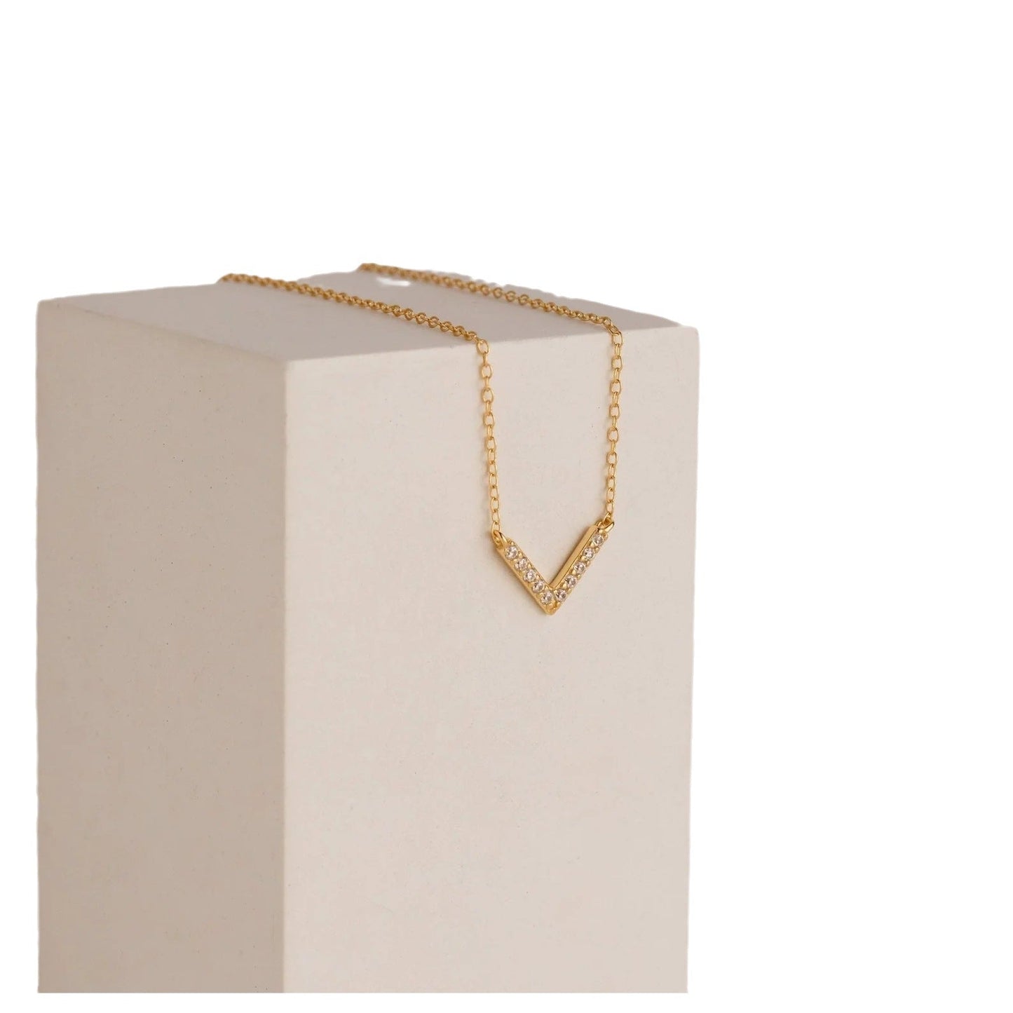 V-Shaped Stainless Steel Necklace - Trendy Radar