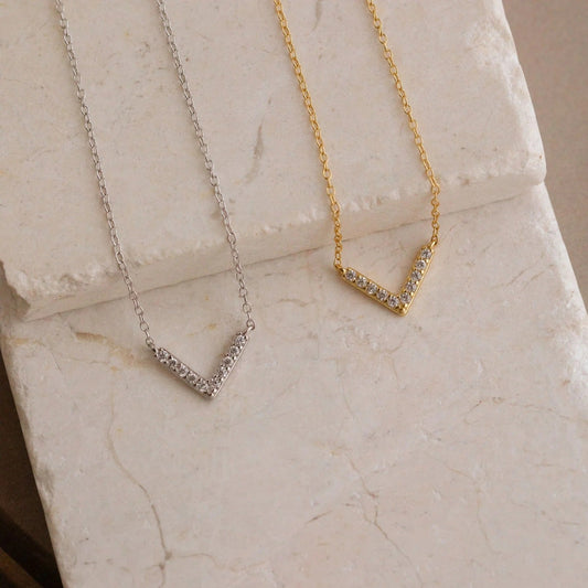 V-Shaped Stainless Steel Necklace - Trendy Radar