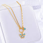 Vacation Style Colorful Butterfly Necklace & Bracelet Set - Trendy Radar
