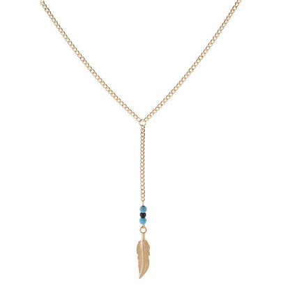 Vintage Beaded Turquoise Crystal Necklace - Trendy Radar