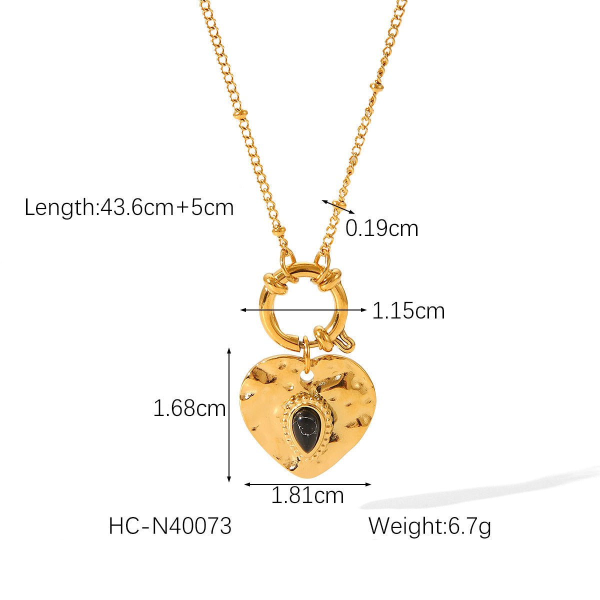 Vintage French Court Style Heart Pendant Necklace - Trendy Radar