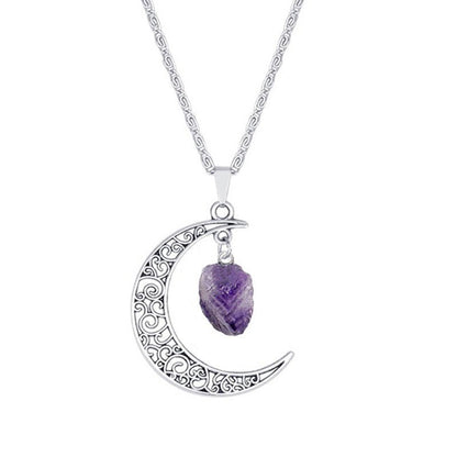 Vintage Purple Moon Necklace - Trendy Radar