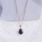 Water Drop Rose Gold Rhinestone Necklaces - Trendy Radar
