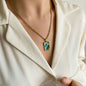 White Shell Inlaid Necklace - Trendy Radar