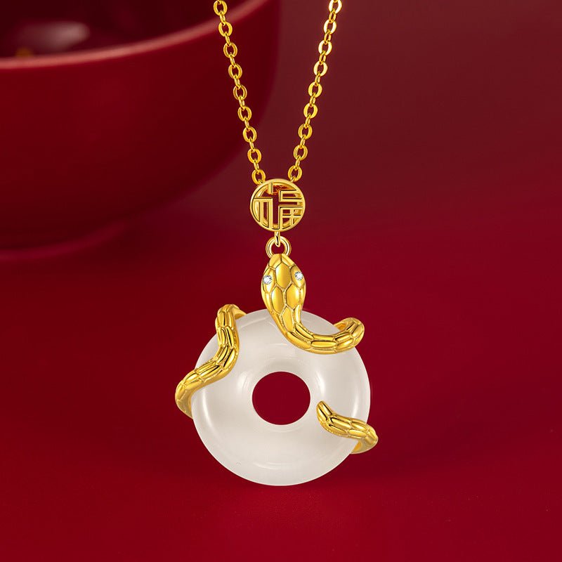 Winding Snake Blessing Necklace for Women - Trendy Radar