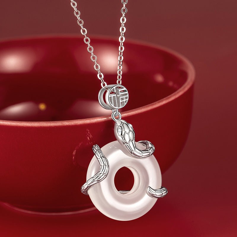Winding Snake Blessing Necklace for Women - Trendy Radar