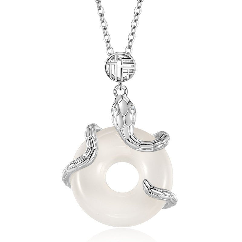 Winding Snake Blessing Necklace for Women - Trendy Radar
