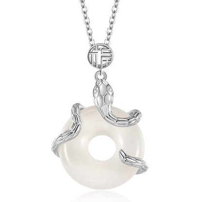 Winding Snake Blessing Necklace for Women - Trendy Radar
