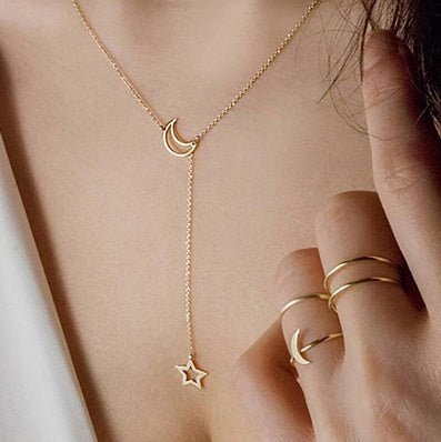 Women’s Double Layer Geometric Necklace - Trendy Radar