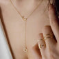 Women’s Double Layer Geometric Necklace - Trendy Radar
