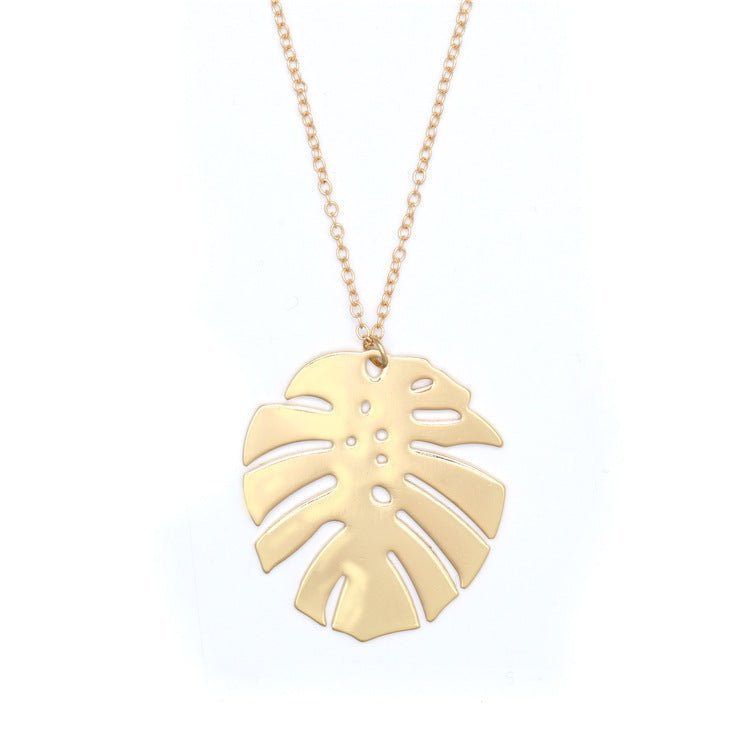 Women's Leaf Shape Pendant Necklace - Trendy Radar