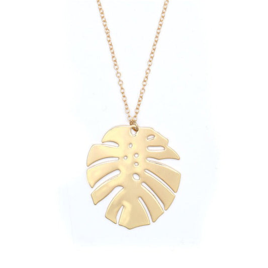 Women's Leaf Shape Pendant Necklace - Trendy Radar