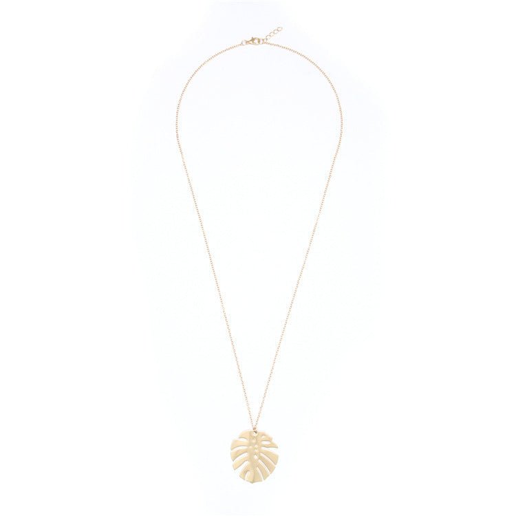 Women's Leaf Shape Pendant Necklace - Trendy Radar