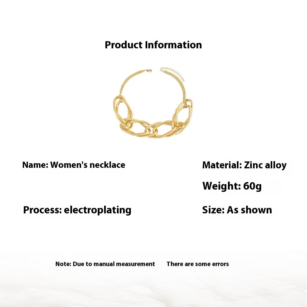 Women’s Long Gold Clavicle Irregular Necklace - Trendy Radar