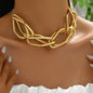 Women’s Long Gold Clavicle Irregular Necklace - Trendy Radar
