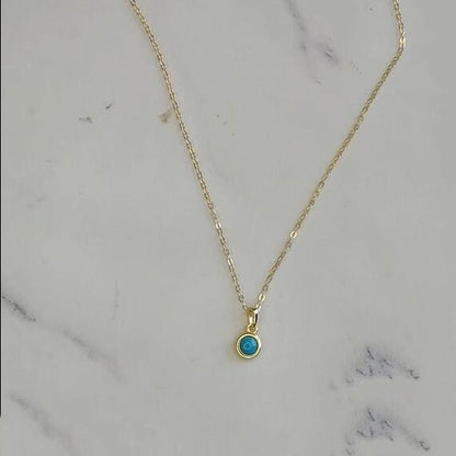 Women’s Simple Fashion S925 Sterling Silver Turquoise Necklace - Trendy Radar