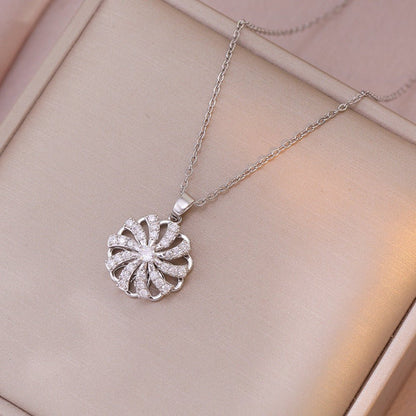 Zircon Flower Necklace or Ring for Women - Trendy Radar